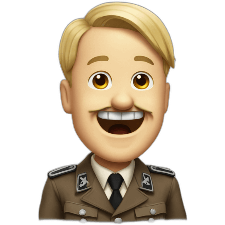 Adolf hitler laugh emoji