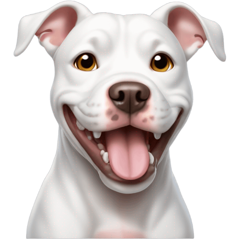 Smiling pitbull  emoji