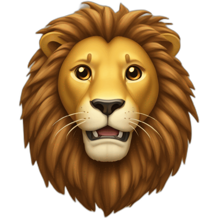 lion qui bois une biere emoji