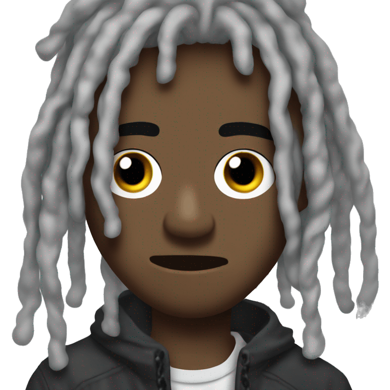 lil uzi vert with a dull face emoji