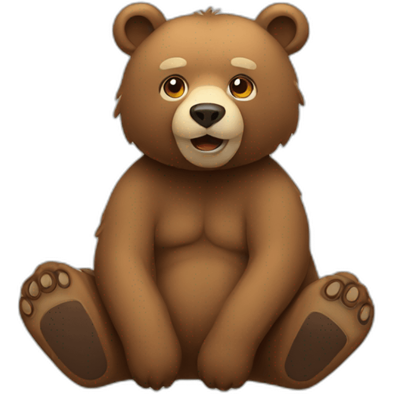 bear sitting emoji