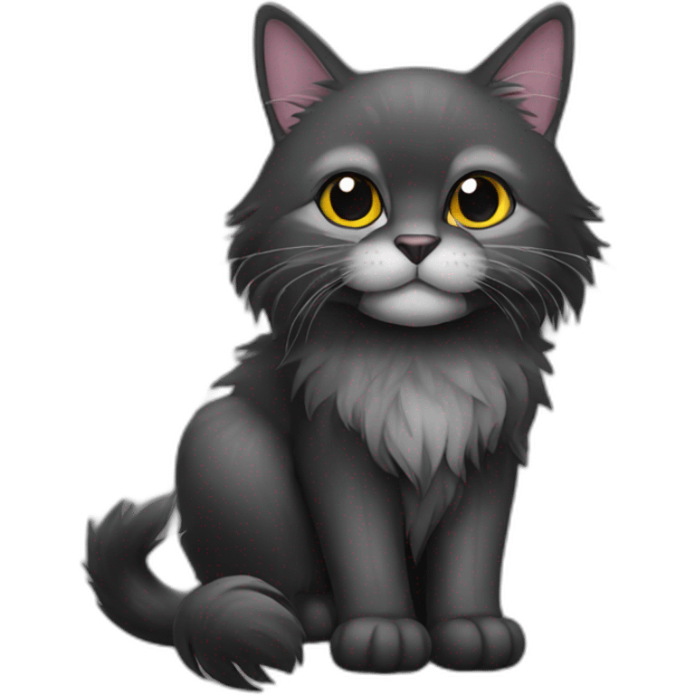 black main coon bicker emoji