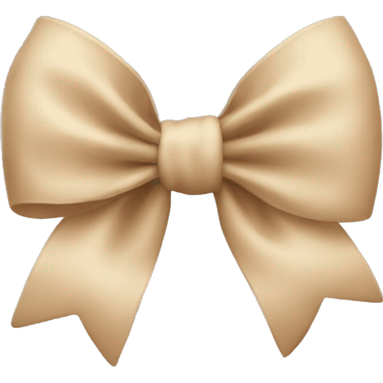 Beige bow emoji