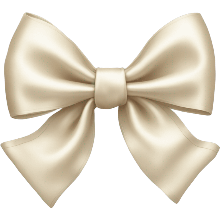 cream bow emoji