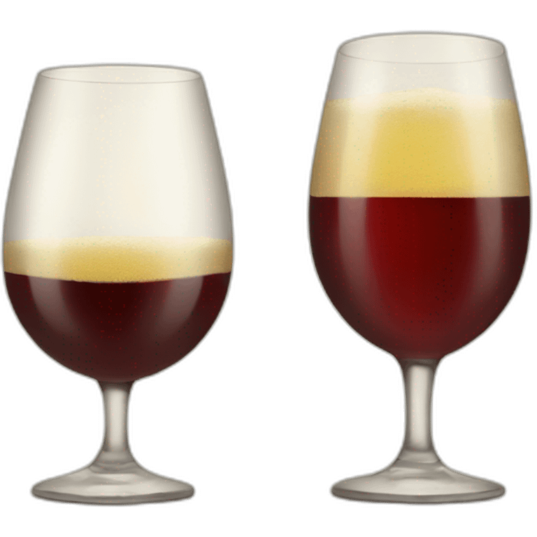 wine and beer cheers emoji