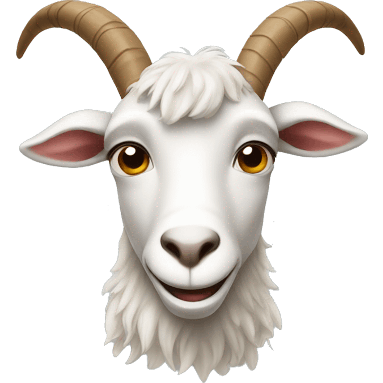 Funny goat emoji