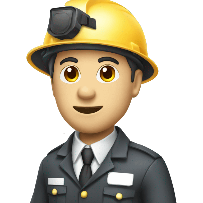 inspector white hard hat emoji