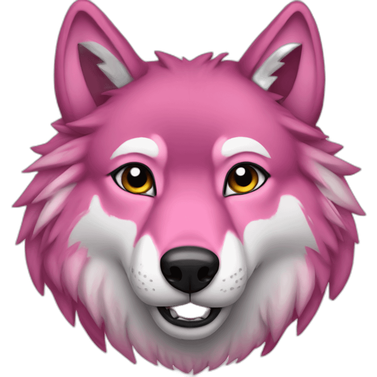 pink wolf emoji