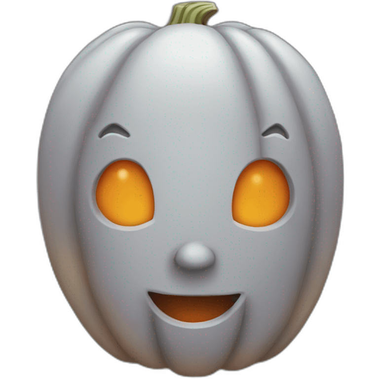 Halloween Pumpkin with a human face emoji