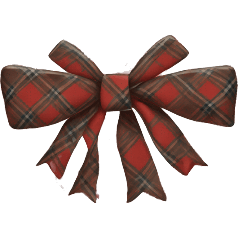 Plaid bow  emoji