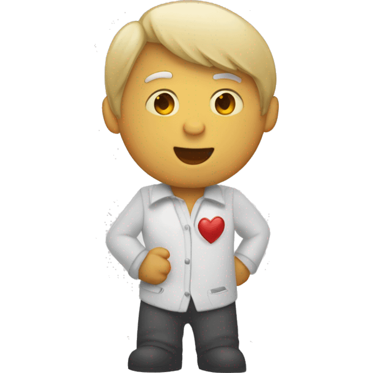 Corazón blanco roto por la mitad emoji