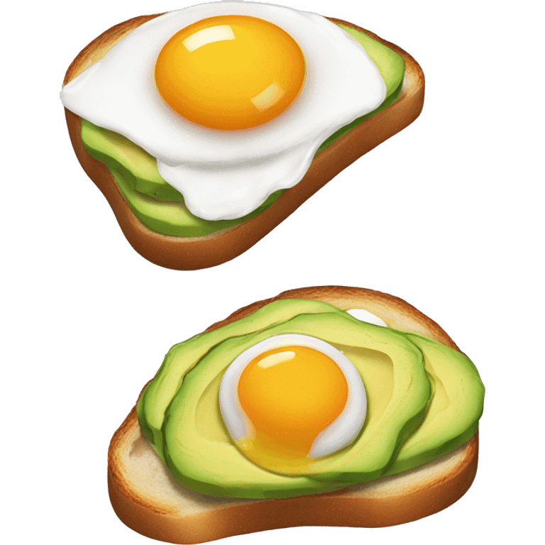 Fried egg on an Avocado Toast  emoji