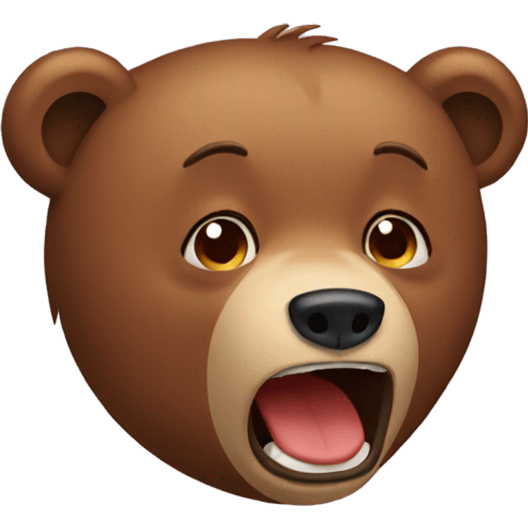 Bear crying emoji