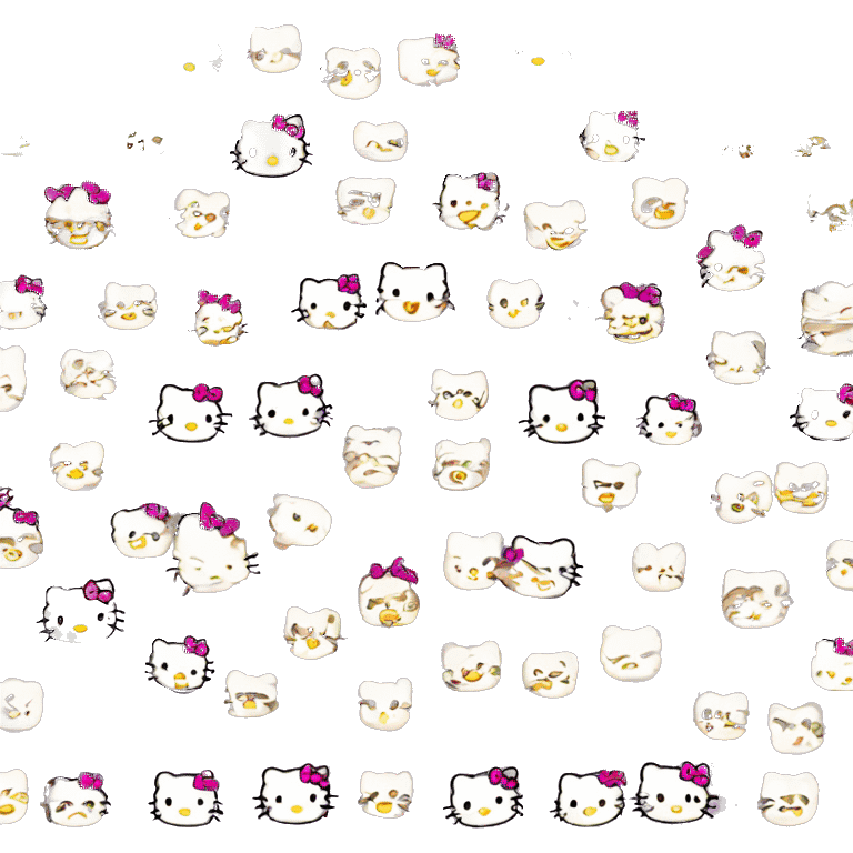 Hello kitty emotions emoji