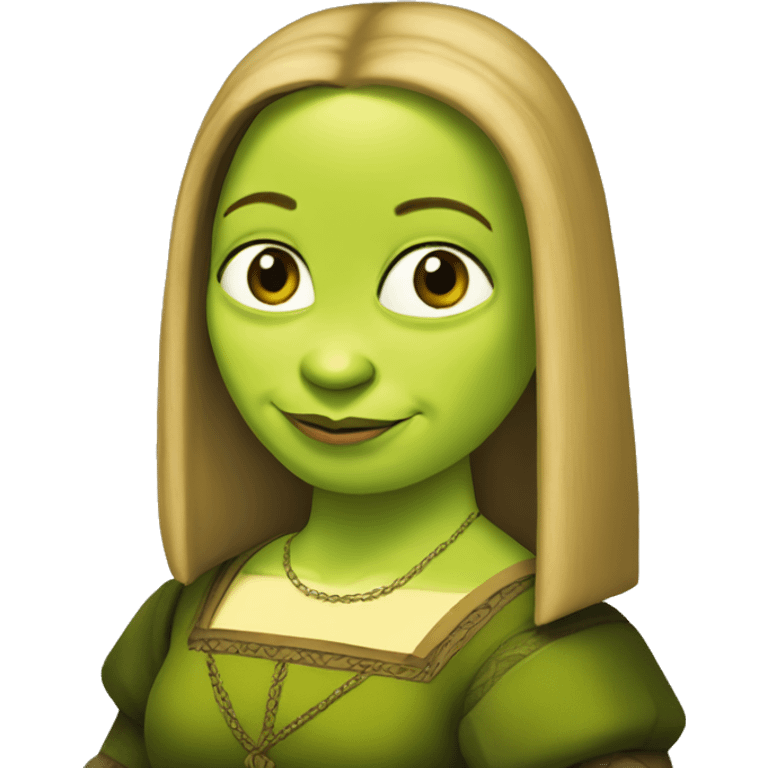  Shrek as mona lisa emoji