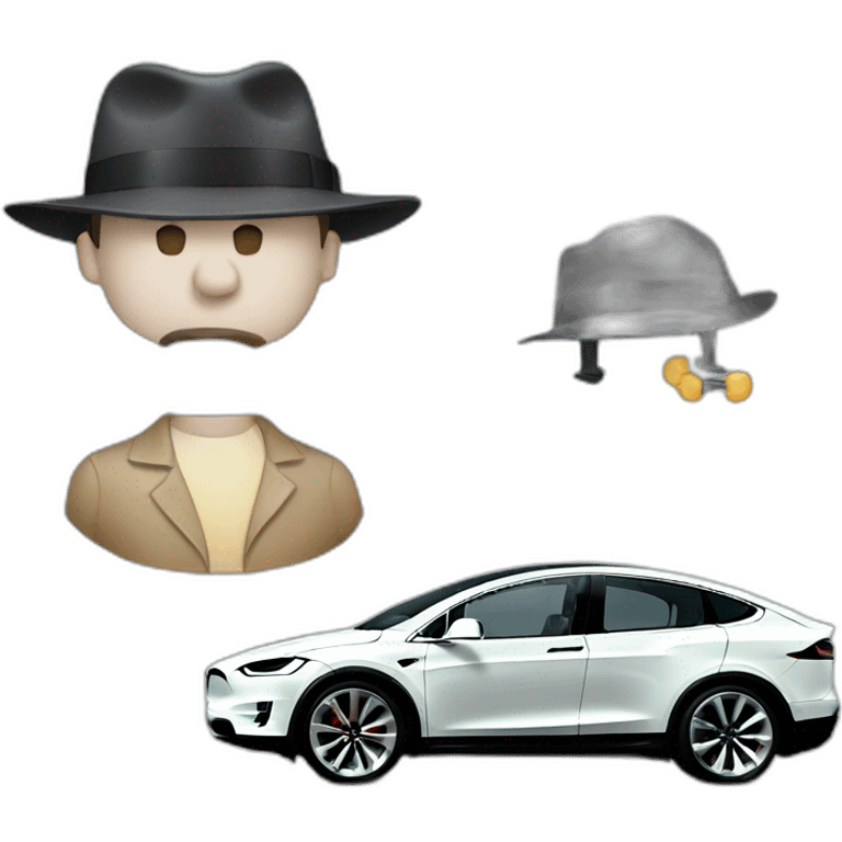 Tesla x bmw emoji