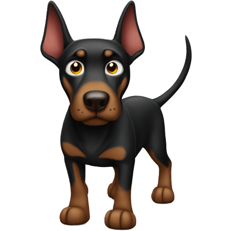 black doberman angry emoji