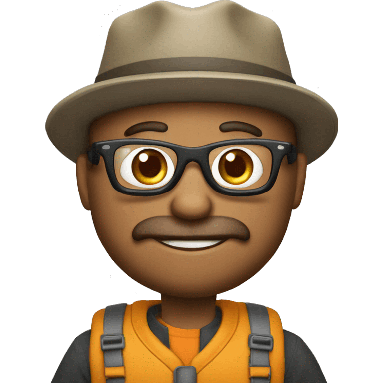 Bernes de la Montaña con lentes y gorra emoji