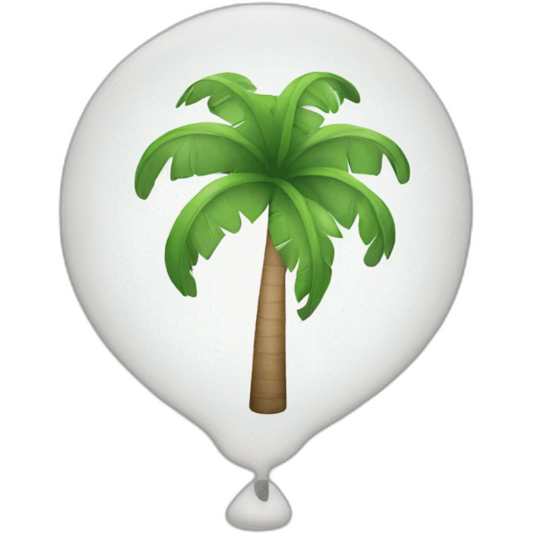 Thought balloon with a palm inside emoji