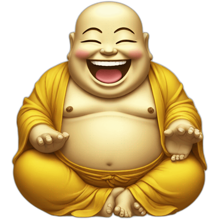 Laughing buddha emoji