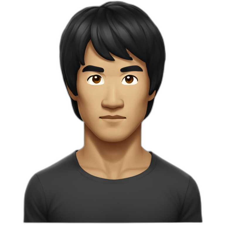 man asian bruce lee emoji