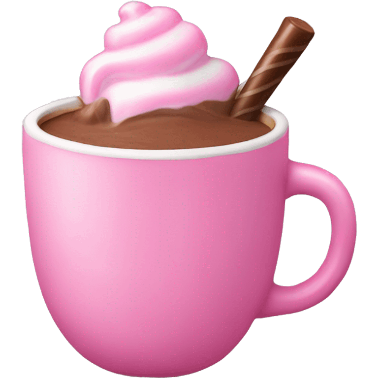 Pink hot chocolate  emoji