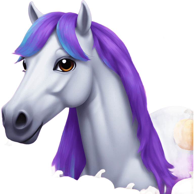 Lisa frank Halloween horse emoji