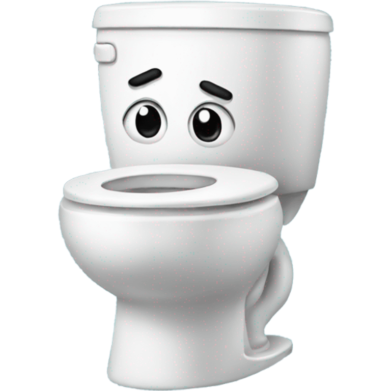 Toilet with face  emoji