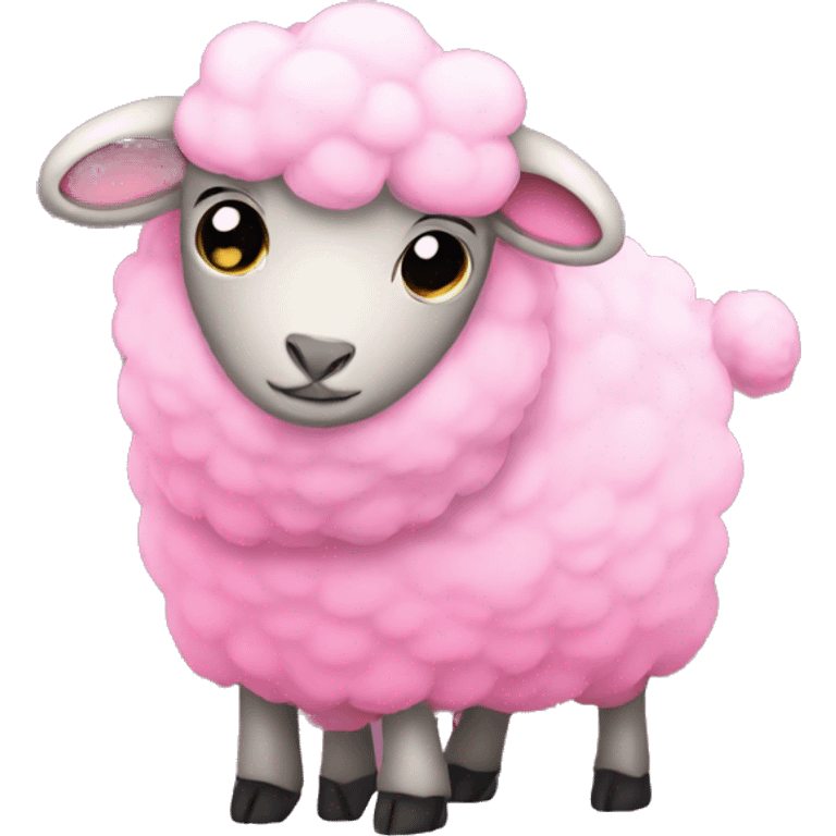 pink sheep hugs emoji