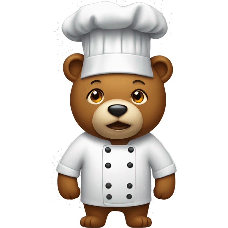 Bear with chef hat emoji