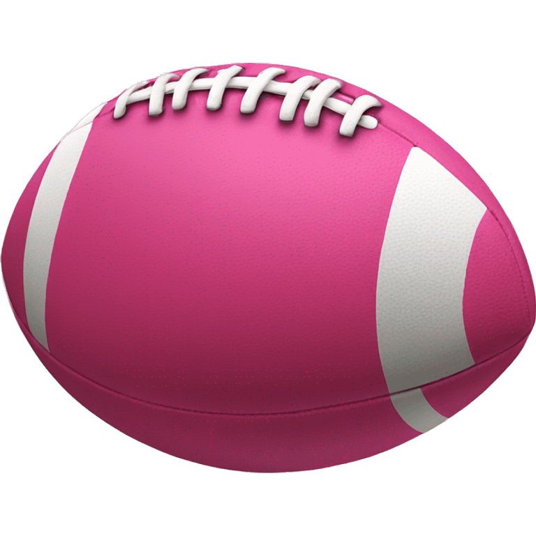 Realistic pink football emoji