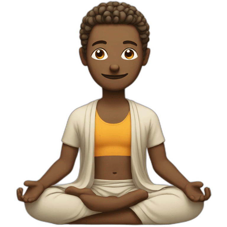 a yogi meditating spiritual and funny.  emoji