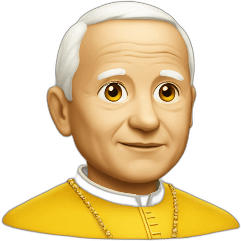 john-paul-ii-skin-color-very-saturated-yellow-skin emoji