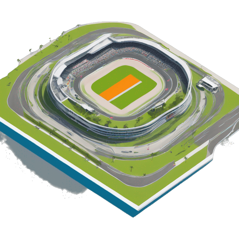  F1 miami circuit with Lando Norris car  emoji