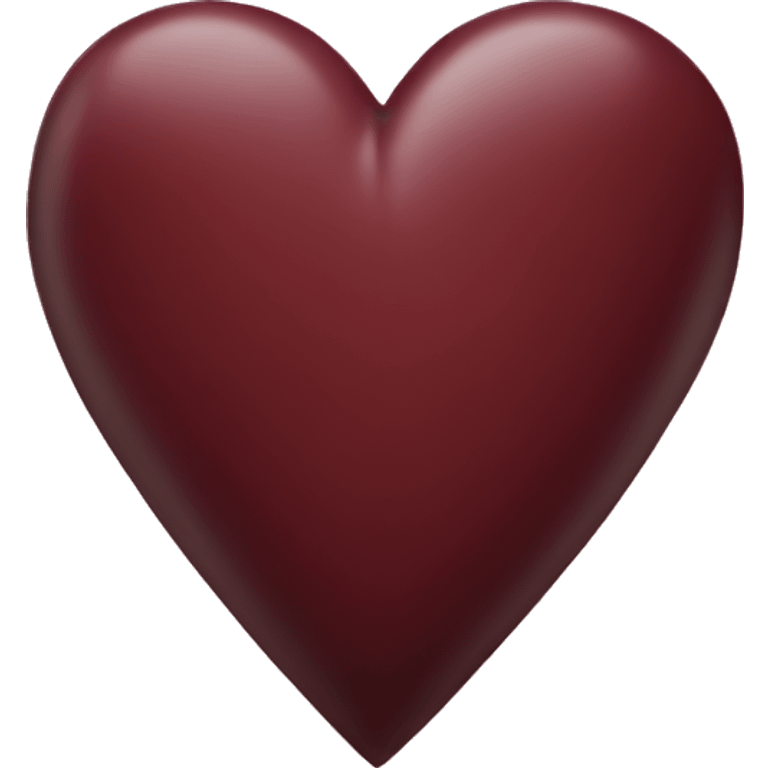 maroon heart  emoji