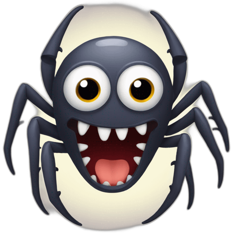 scary spider emoji