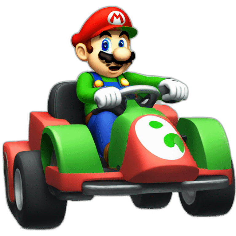 Mario et luigi karting emoji