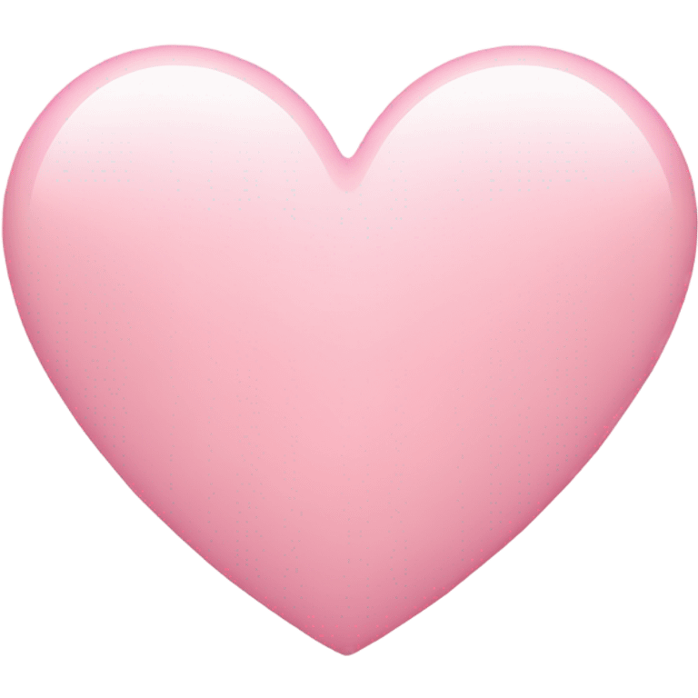 Light pink heart emoji