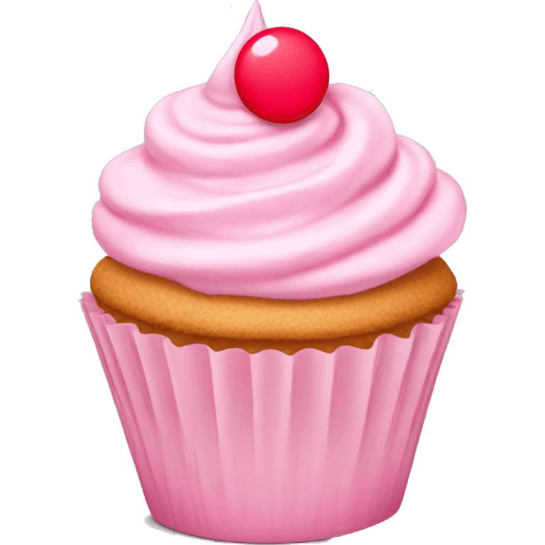 Light pink cupcake emoji