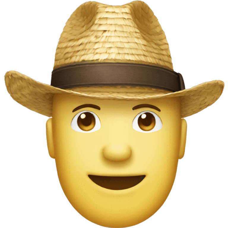 Chapeau de paille emoji