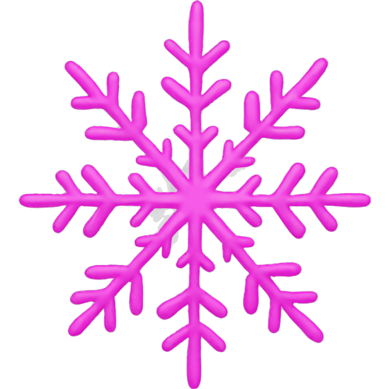 Pink snowflake  emoji