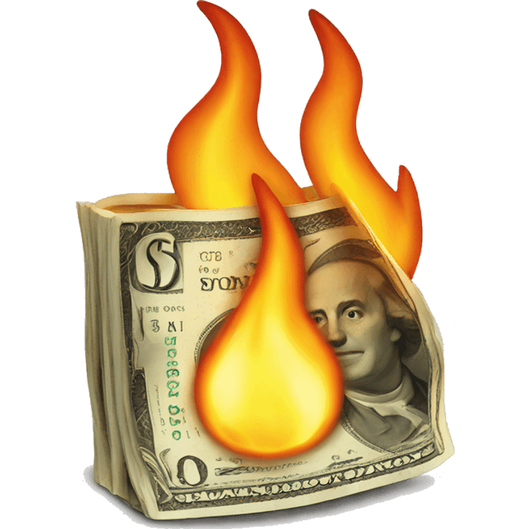 money burning emoji