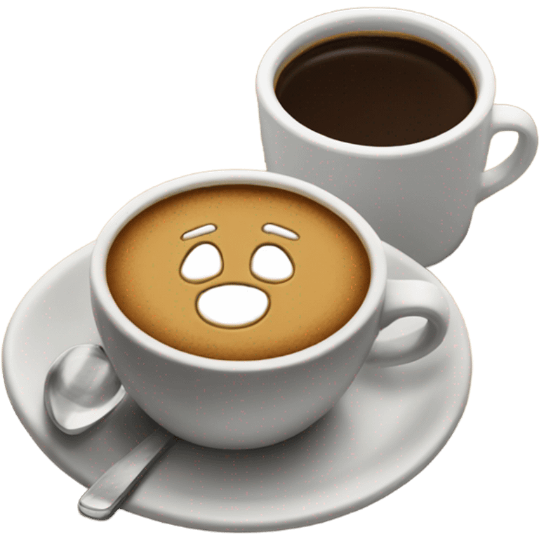 Coffee on a table emoji