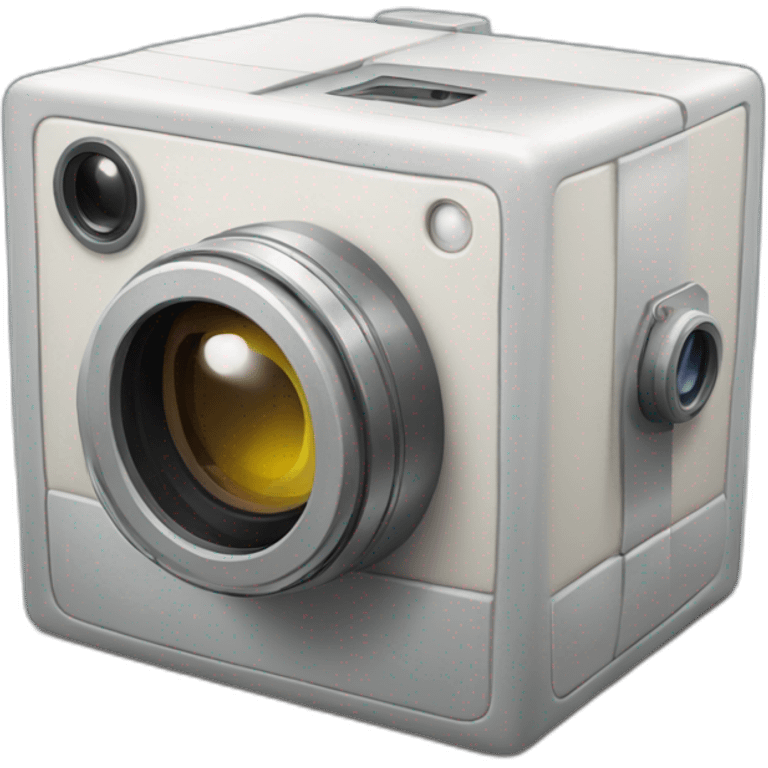 camera dans un cube emoji