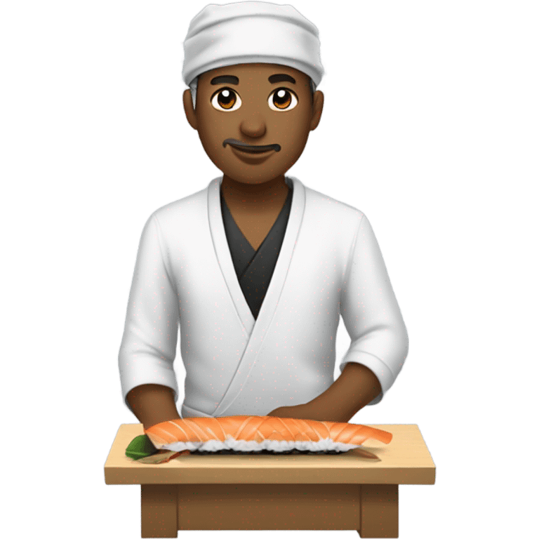 sushi master with bandana emoji