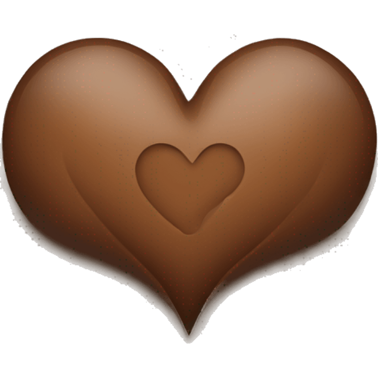 Brown heart emoji