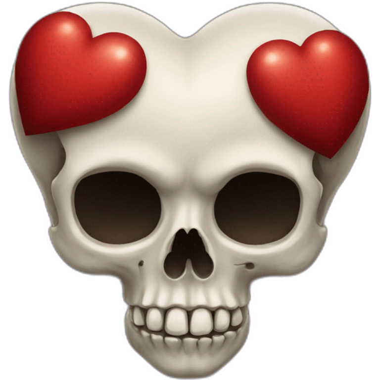 skull heart emoji