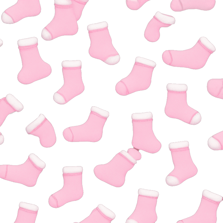 baby pink christmas socks  emoji