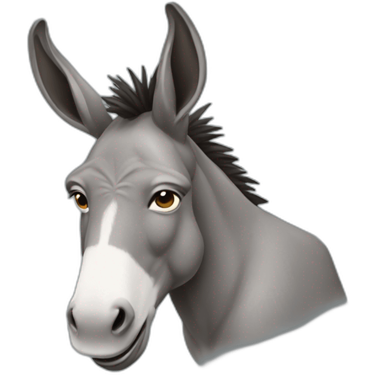 donkey that looks like a nigerian man emoji