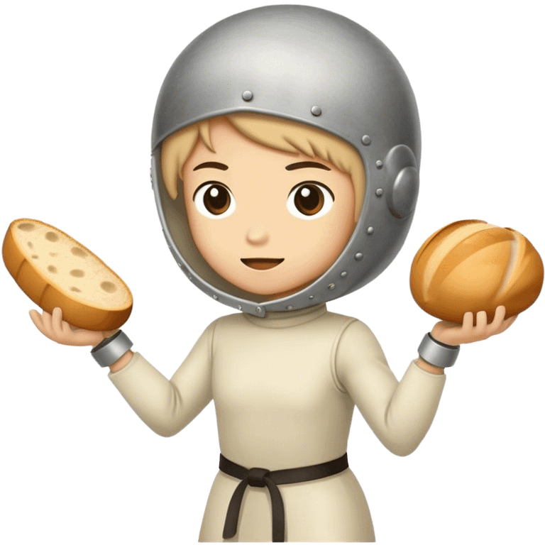 🤺 this emoji but instead of a sword it’s bread 🥖  emoji